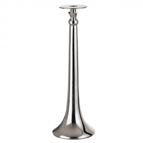 Candelabro Alto Plateado Haus