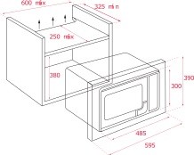 Horno Microondas empotrable 60cm MS620BIS Teka