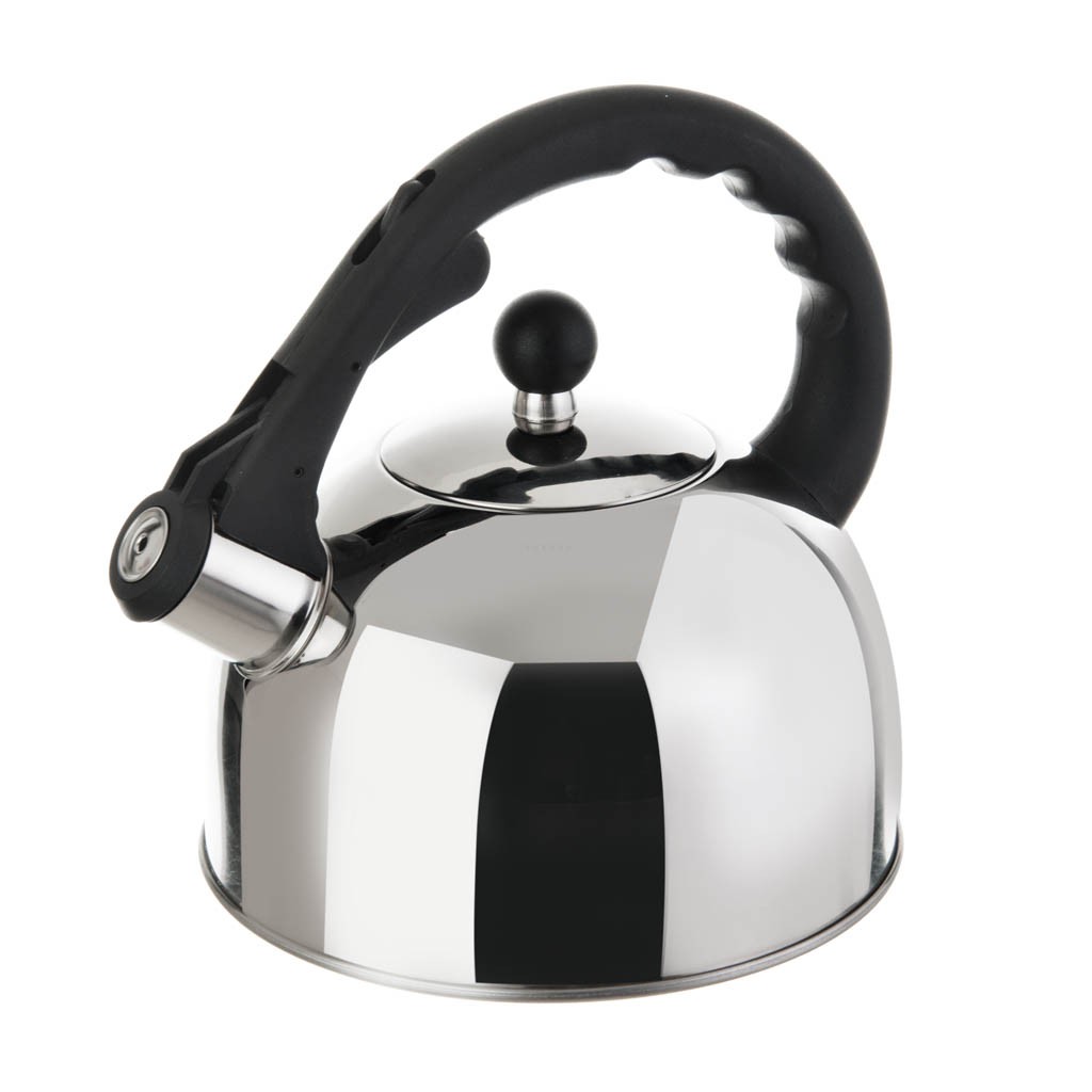 Tetera de silbato de acero inoxidable de 2.5 l Tetera de grado alimenticio  para hacer que la ebullición del té sea compatible con la cocina de  inducción de la estufa de gas