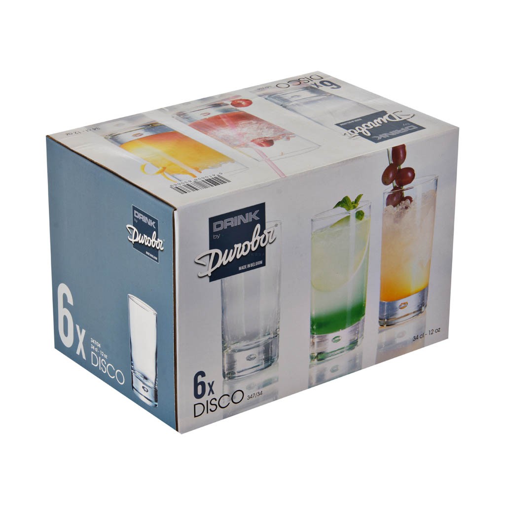 Juego De Vasos Curvas Bebidas X 6 Unidades 0676Cl6: 214725679 El Mayorista