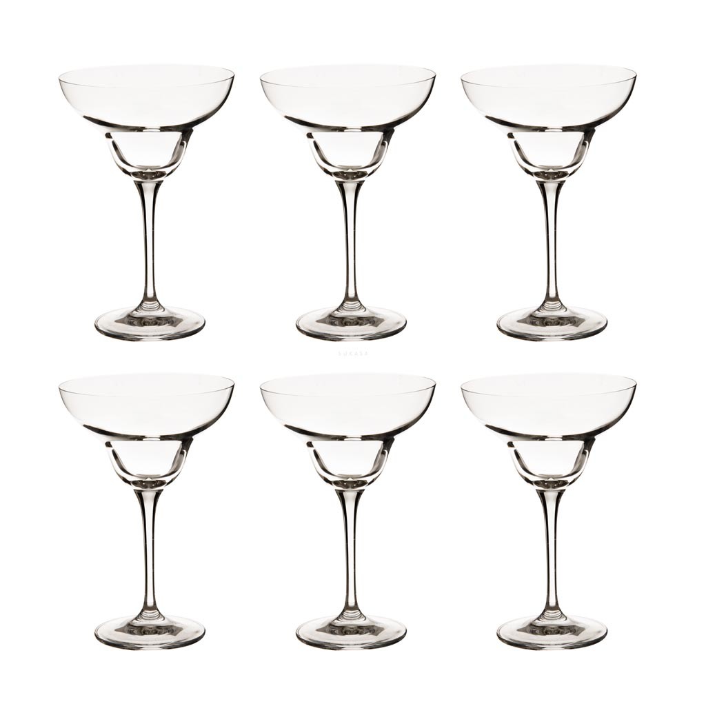 Margarita Bicchieri Cocktail Vetro Coppa, Set Di 6, 270 ML, Collezione  Avant