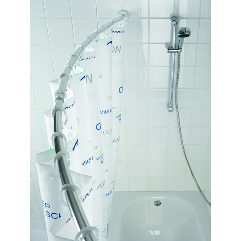 Barra cortina baño curva BCA 80x94x180: Elegancia y Funcionalidad en tu  Espacio de Baño - Suministros ATI