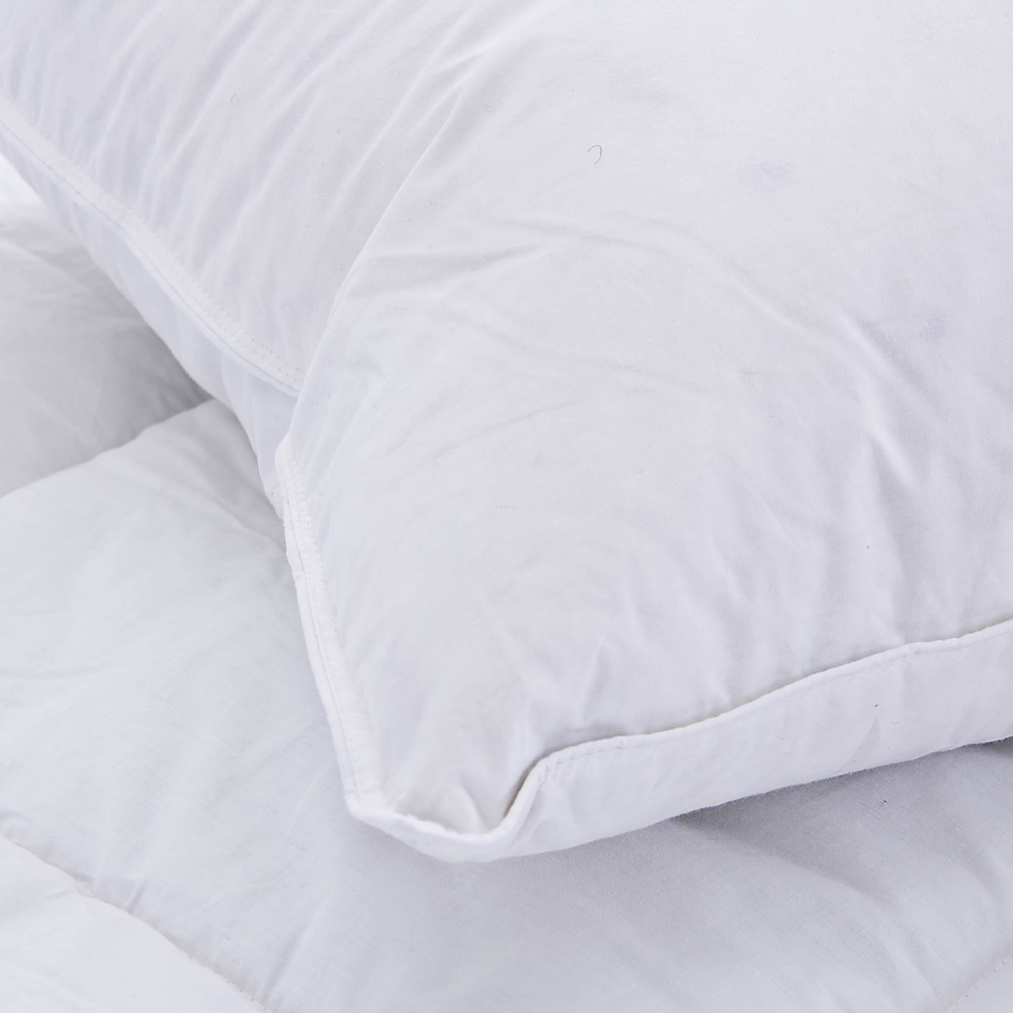 Leeden - Relleno de almohada con funda de 100% algodón