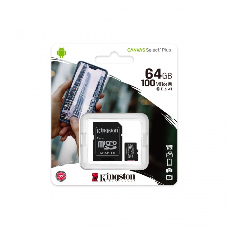 Tarjeta Micro SD Clase 10 Kingston