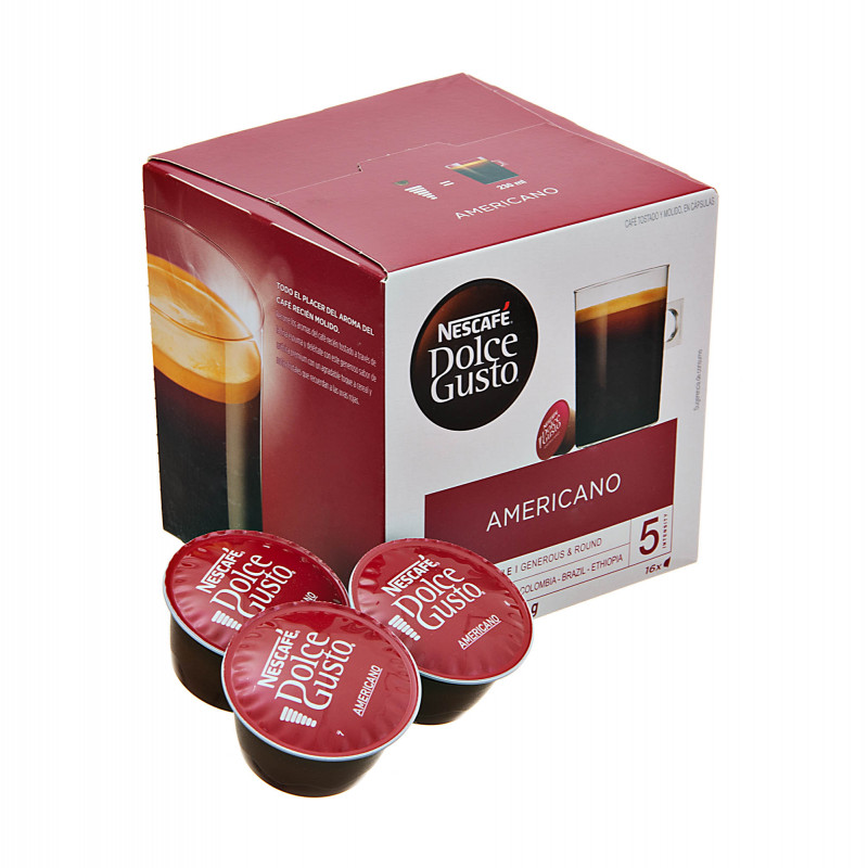 Cápsulas de café Nescafé Dolce Gusto americano 16 pzas