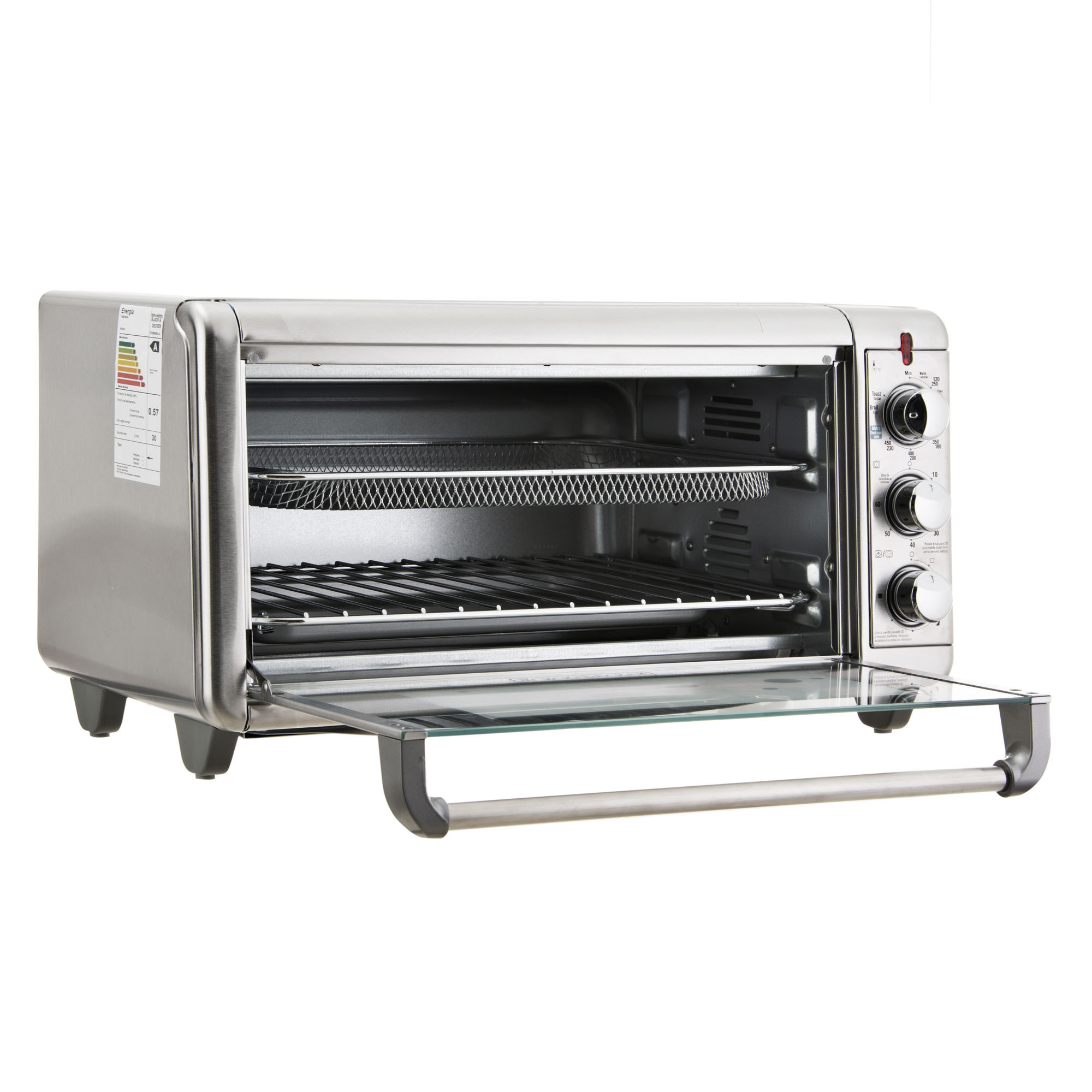 Horno Tostador / Freidora De Aire 8 Panes/12" TO3265XSS Black & Decker