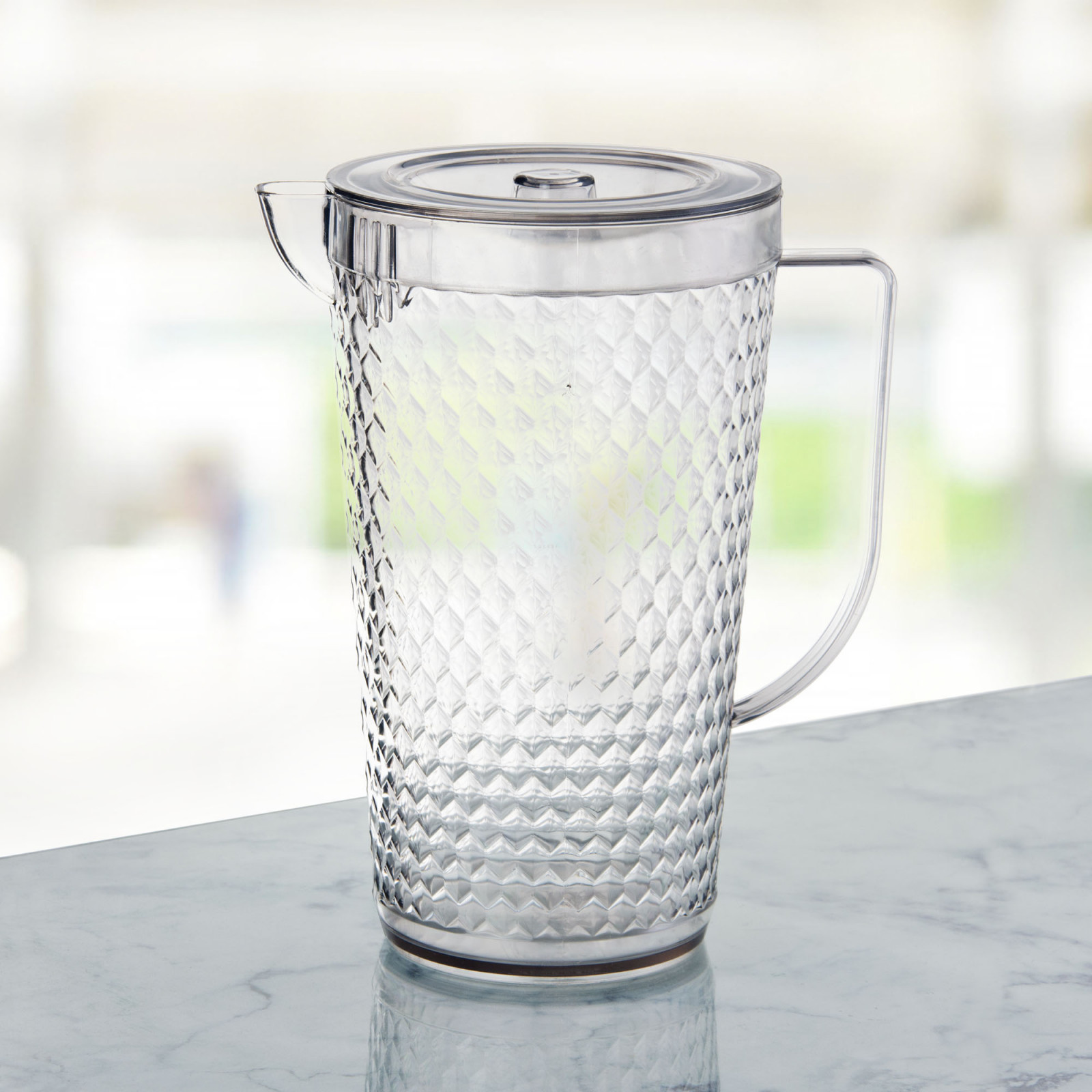  BESPORTBLE Jarra de vidrio con tapa – Juego de 2 jarras de agua  de vidrio de 20 onzas / 20.3 fl oz – Jarra transparente para cerveza fría para  agua, limonada