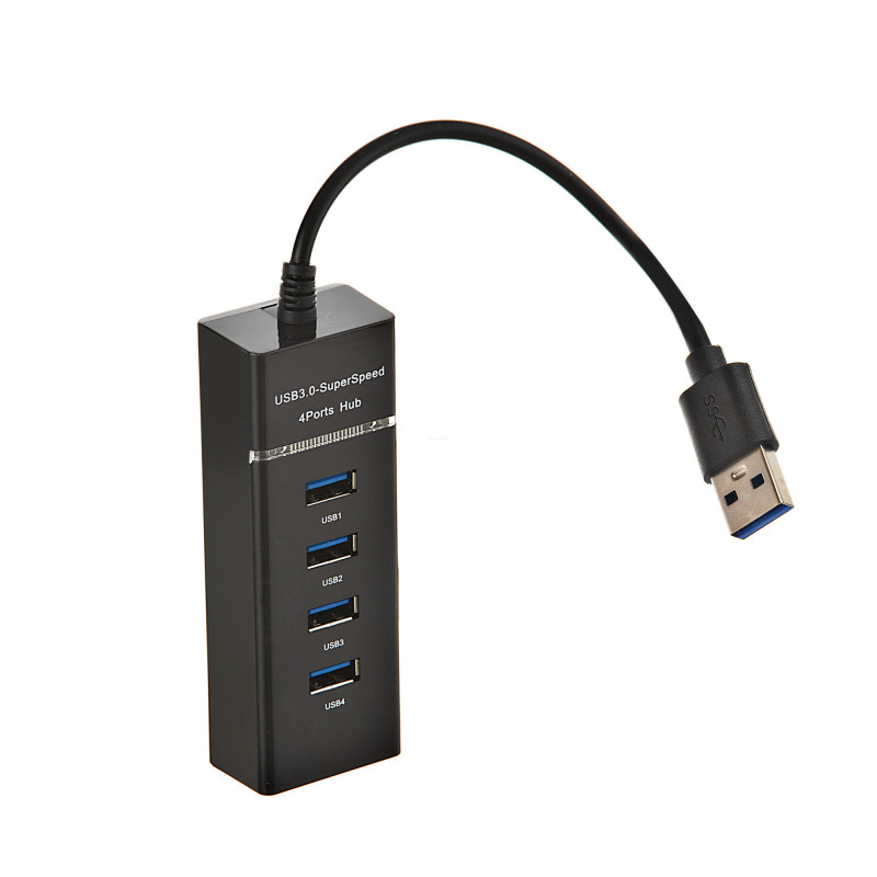  Hub USB 3.0. Concentrador de datos USB de 4 puertos