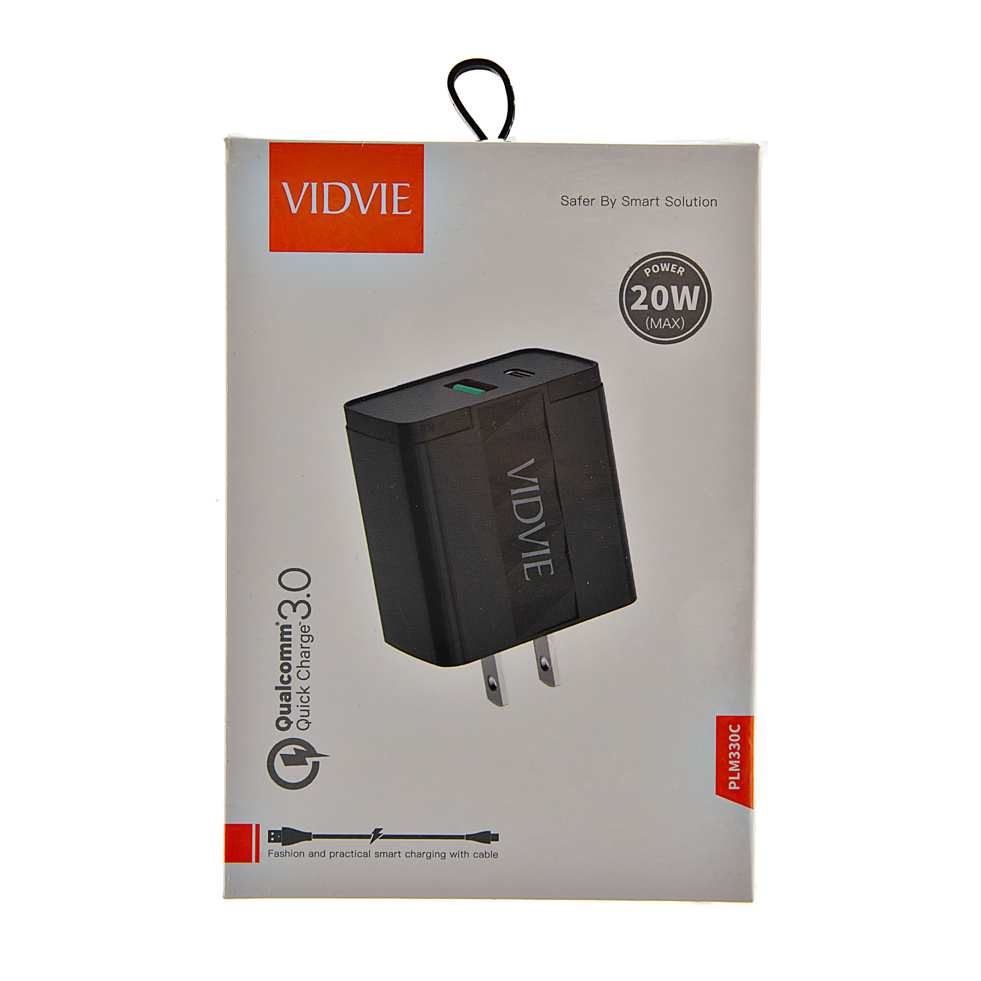 Cargador de pared 2 USB-C / 1 USB carga rápida PLM342 VIDVIE