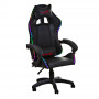 Silla gaming con luz RGB y control remoto