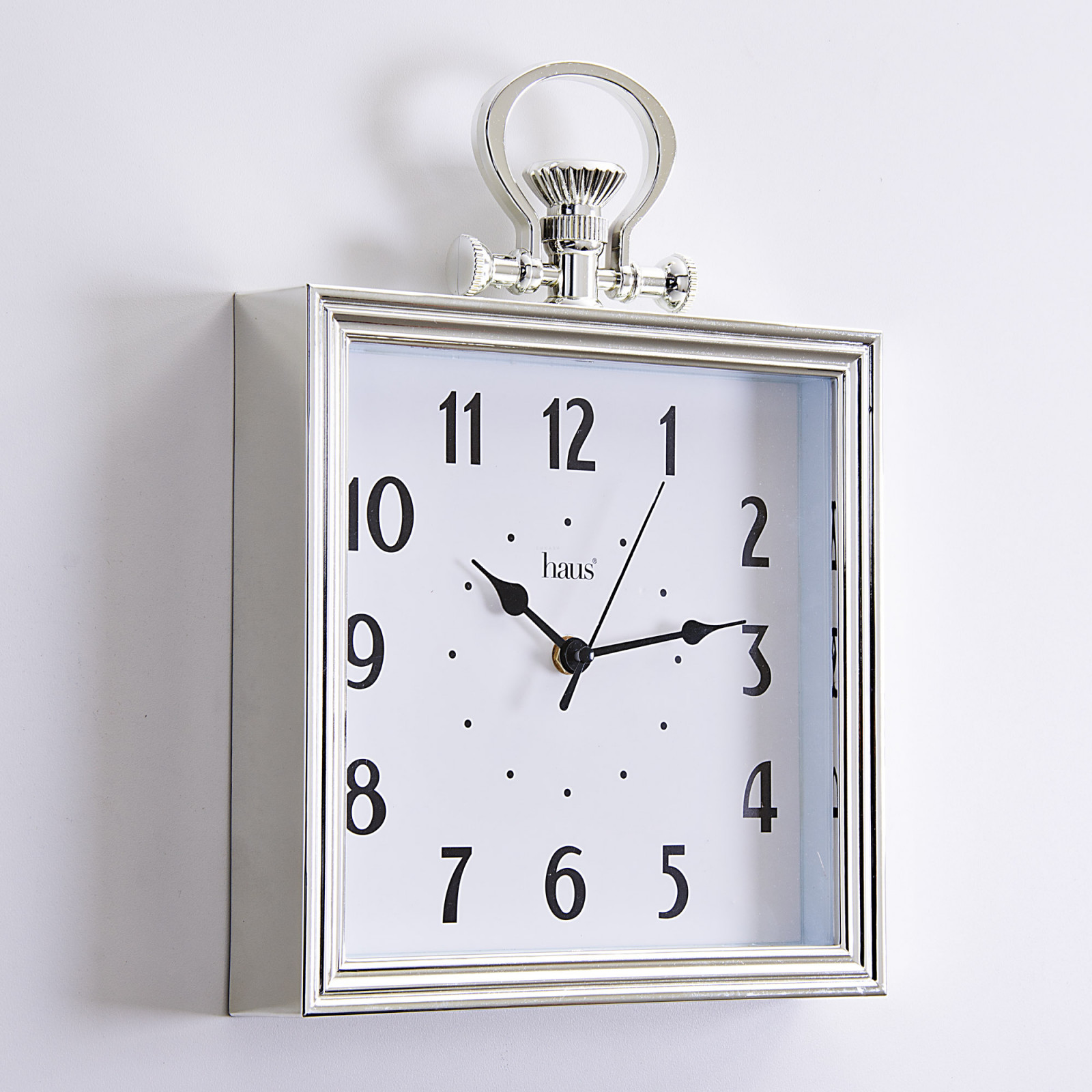 Reloj de pared redondo blanco de 28 cm
