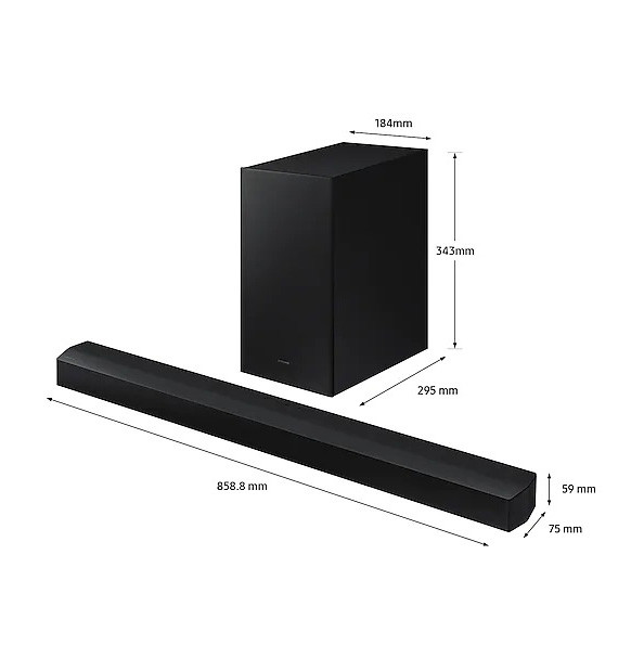 Samsung Barra De Sonido Con Subwoofer Inalámbrico Serie B HW-B450/ZP