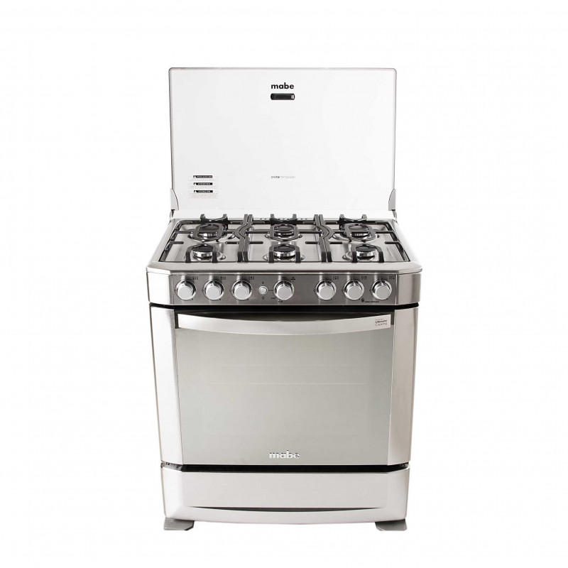 Mabe Cocinas a gas 6 quemadores Grill 76cm EM7620FX0