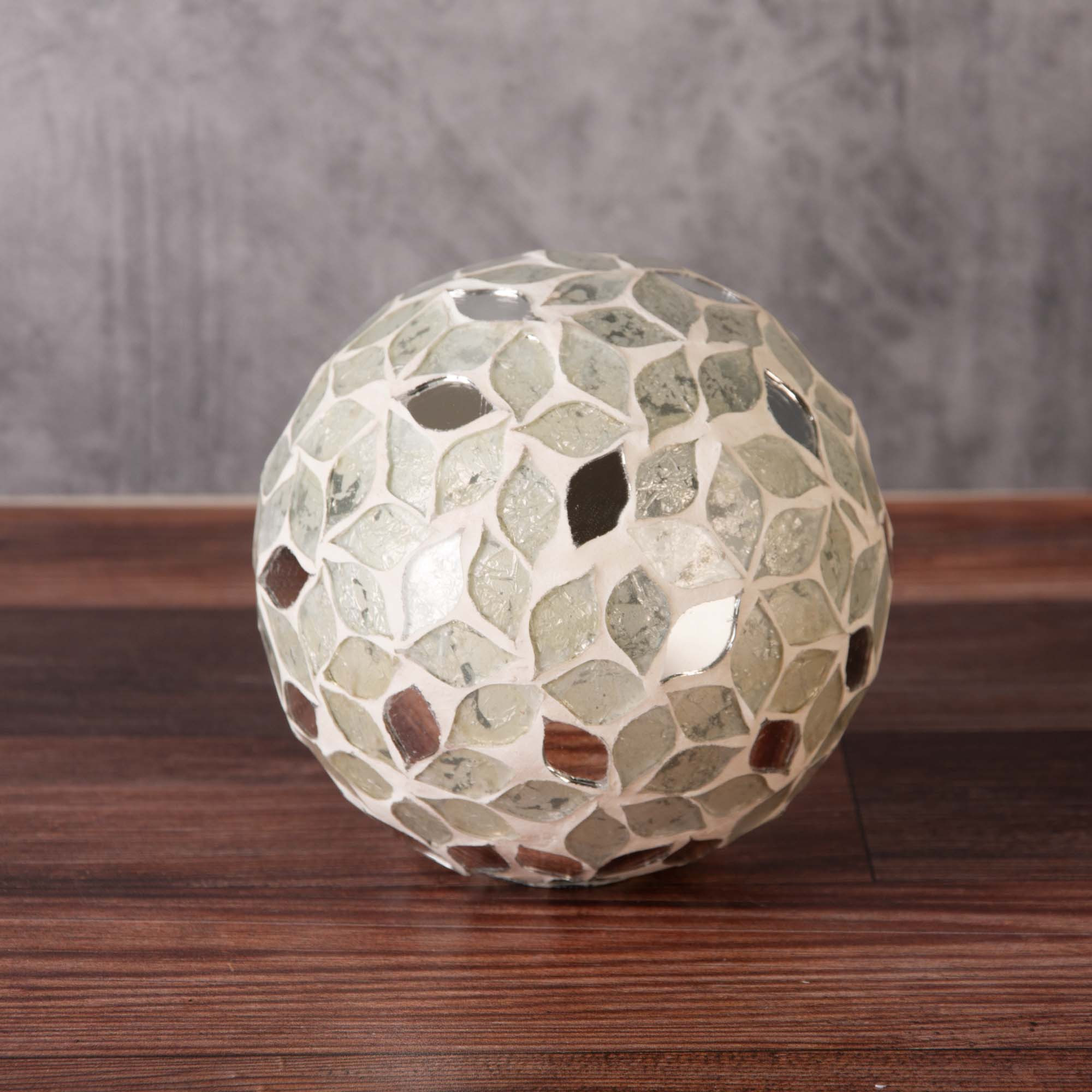 Portavelas Cristal Mosaico 10cm Alto Decoración