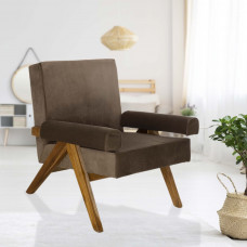 Sillón con Brazos Taupe Madera Haus