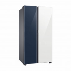 Samsung Refrigerador Bespoke Side by Side RS23CB760A7NED 590L Blanco / Azul