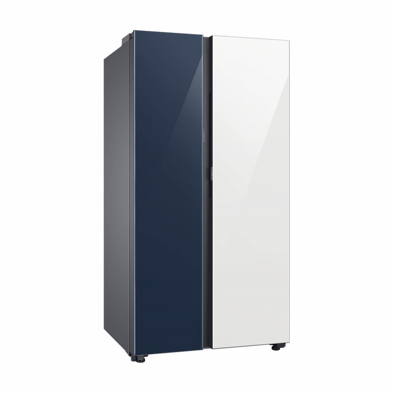 Samsung Refrigerador Bespoke Side by Side RS23CB760A7NED 590L Blanco / Azul