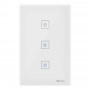 Steren Interruptor Touch Triple Smart Home Wi-Fi SHOME-113 para Pared 700W Programa Horarios