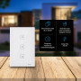 Steren Interruptor Touch Triple Smart Home Wi-Fi SHOME-113 para Pared 700W Programa Horarios