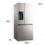 Electrolux Refrigerador French Door 538L IM8IS + Vinera de 34 Botellas ERWV34W6MWB