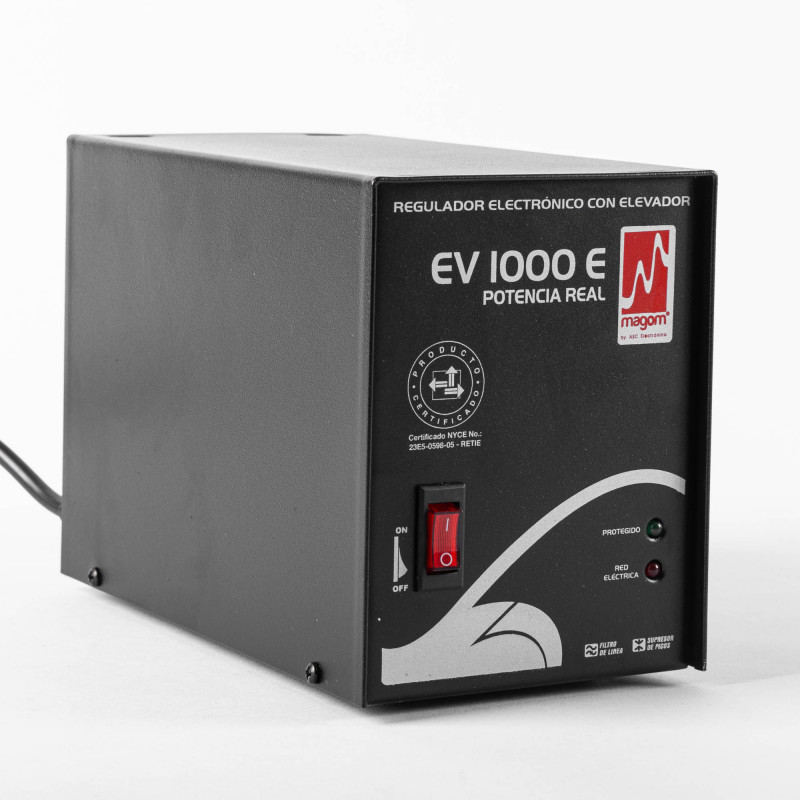 Regulador Voltaje 4 Conectores EV 1000W Potencia Real Magom