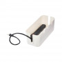 Organizador con Tapa para Cables de Madera / Plástico Eco Blanco Interdesign