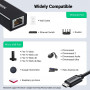 Adaptador Micro USB / USB a Ethernet para Chrome cast /TV Stick Negro