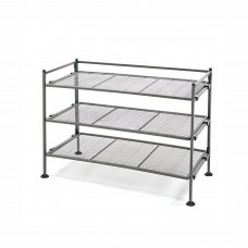 Organizador para Zapatos 3 Niveles de Metal Gris