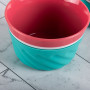 Juego de 2 Vasos de Plástico y Silicona para Helado Swirl Menta / Rosado Joie