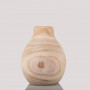 Florero Decorativo Natural 13cm de Madera