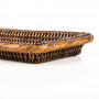 Bandeja Rectangular Café 3x35x15.5cm Rattan Haus