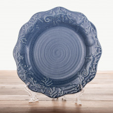 Plato Tendido Mar Azul 26.5cm de Porcelana Haus