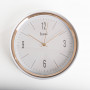 Reloj Redondo Blanco / Gold Rose 32cm de Plástico Haus