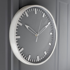 Reloj Redondo 40cm Silver de Plástico Haus