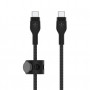 Belkin Cable Negro USB-C a USB-C 60W 200cm con Correa