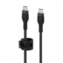 Belkin Cable Negro USB-C a USB-C 60W 200cm con Correa