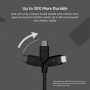 Belkin Cable Negro USB-C a USB-C 60W 200cm con Correa