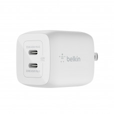 Belkin Cargador para Pared WCH011DQWH Blanco USB-C Carga Rápida 45W