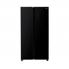 Mabe Refrigerador Side by Side MSL631LKLNG0 Vidrio Negro 595L