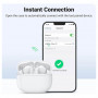 Ugreen Audífonos In Ear Bluetooth Blanco con Cancelación de Ruido, IPX5 y 24 Horas de Duración