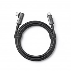 Ugreen Cable Angular Negro USB-C a USB-C 500cm de Carga Rápida