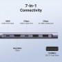 Ugreen Adaptador USB-C a 2 USB-A / 1 HDMI / 1 USB-C / 1 SD Card / 1 TF Card con Transferencia de Datos Rápida