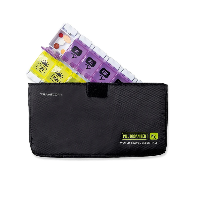 Travelon Pastillero Multicolor 7 Días Día / Noche 7 Días con Estuche