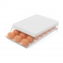 Organizador Fresh Blanco / Clear 7.5x20.5x33cm de Polipropileno para Huevos