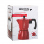 Holstein Cafetera Espresso H-08081 Rojo 6 Tazas 1.41L