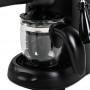 Holstein Máquina para Espresso HH-09101046B Negro con Filtro y Cuchara 4 Tazas 3.5Bar 800W