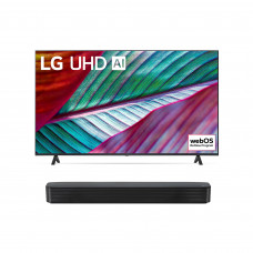 LG Smart TV UR78 4K Bluetooth, Wi-Fi, 3 HDMI, 1 USB y LAN + Barra