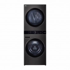 LG Torre Lavadora / Secadora Eléctrica WK25BS6E Negro con 6 Programas 50lb