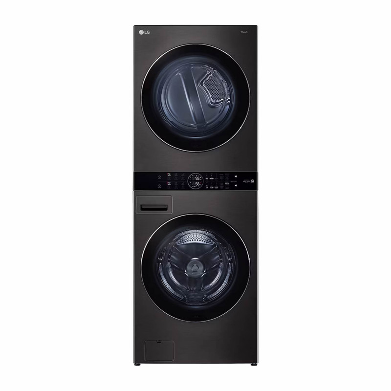 LG Torre Lavadora / Secadora Eléctrica WK25BS6E Negro con 6 Programas 50lb