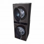 LG Torre Lavadora / Secadora Eléctrica WK25BS6E Negro con 6 Programas 50lb